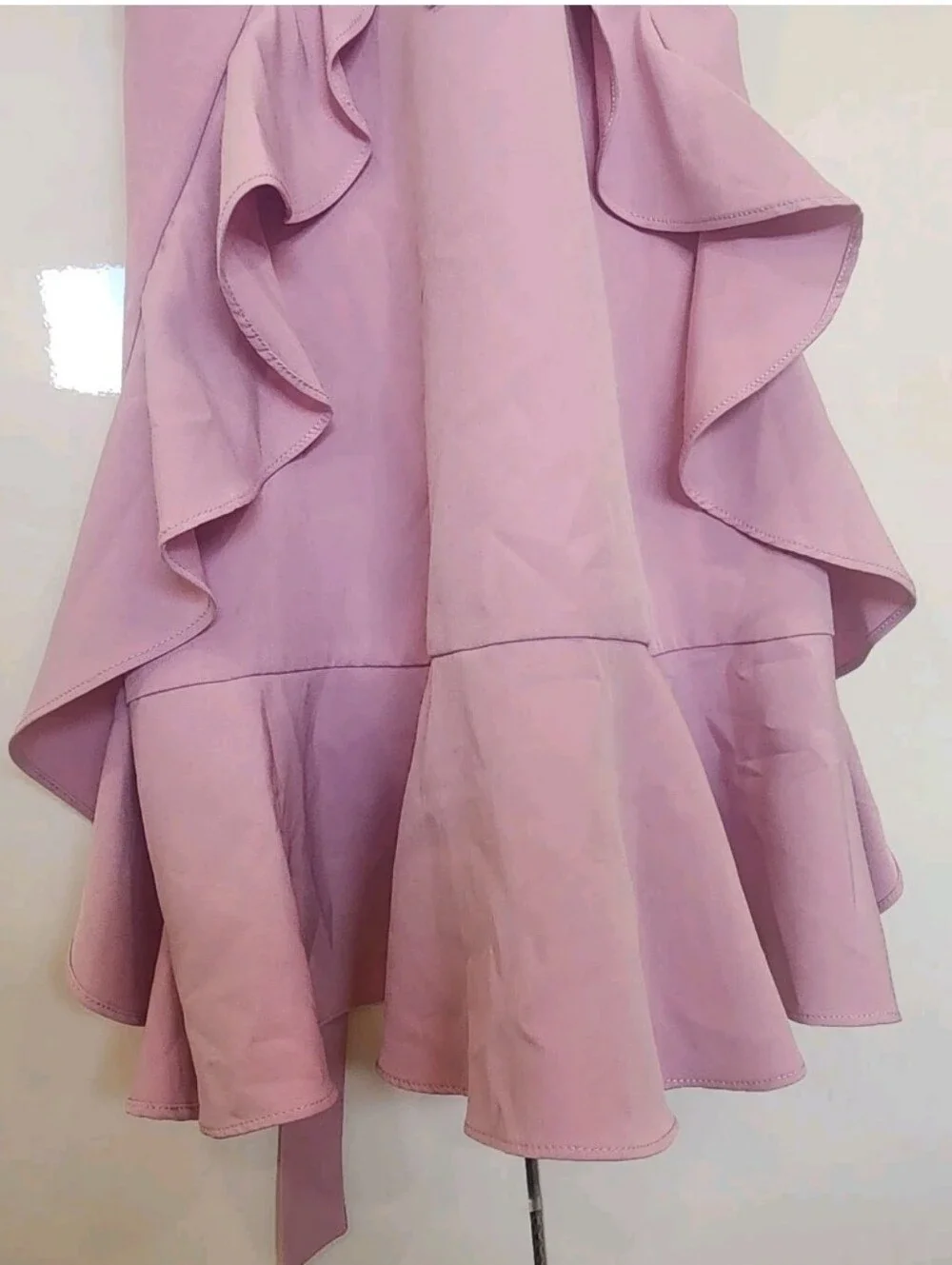 Rare Editions Girls Lilac Ruffle Fit & Flare Special Occasion Dress Size 12
